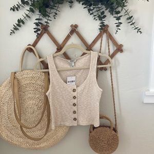 Forever 21 cropped sweater tank